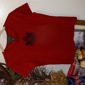 LRL t shirt red logo tee